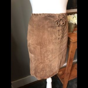 SUEDE SKIRT